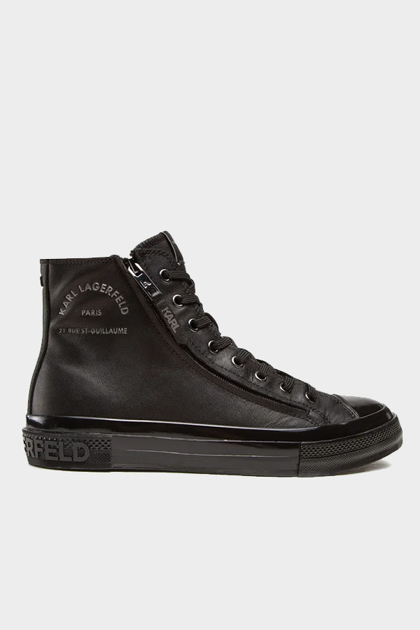 ΜΠΟΤΑΚΙΑ KARL LAGERFELD - 00X BLACK LEATHER